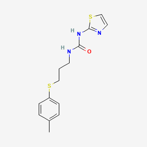molecular formula C14H17N3OS2 B2529354 1-(Thiazol-2-yl)-3-(3-(p-tolylthio)propyl)urea CAS No. 899969-07-4