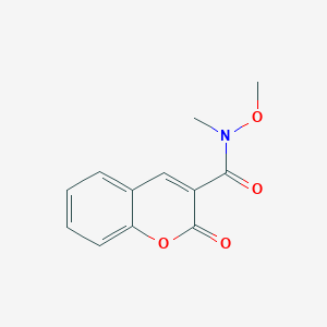 molecular formula C12H11NO4 B2529357 N-methoxy-N-methyl-2-oxo-2H-chromene-3-carboxamide CAS No. 1181532-72-8