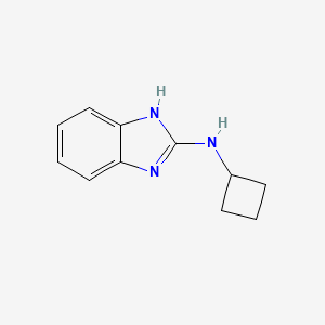 molecular formula C11H13N3 B2529371 N-cyclobutyl-1H-1,3-benzodiazol-2-amine CAS No. 1247733-13-6