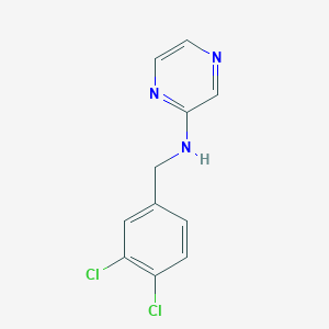 molecular formula C11H9Cl2N3 B2529378 N-(3,4-二氯苄基)-2-吡嗪胺 CAS No. 866151-70-4