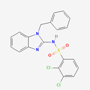 molecular formula C20H15Cl2N3O2S B2529386 N-(1-benzyl-1H-1,3-benzimidazol-2-yl)-2,3-dichlorobenzenesulfonamide CAS No. 400085-46-3