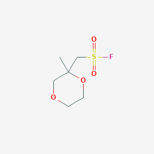 molecular formula C6H11FO4S B2529396 (2-Methyl-1,4-dioxan-2-yl)methanesulfonyl fluoride CAS No. 2305251-61-8
