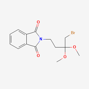 molecular formula C14H16BrNO4 B2529397 2-(4-Brom-3,3-dimethoxybutyl)isoindol-1,3-dion CAS No. 126435-01-6