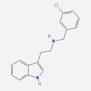 molecular formula C17H17ClN2 B2529422 N-(3-chlorobenzyl)-2-(1H-indol-3-yl)ethanamine CAS No. 155503-31-4; 1559-86-0