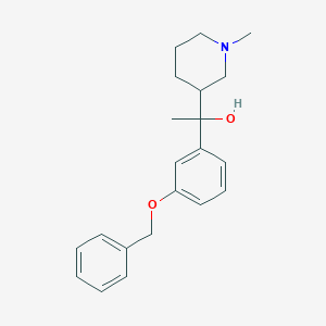molecular formula C21H27NO2 B2529451 1-(1-Methylpiperidin-3-yl)-1-(3-phenylmethoxyphenyl)ethanol CAS No. 2109437-00-3