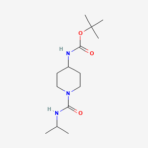 molecular formula C14H27N3O3 B2529459 tert-Butyl 1-(isopropylcarbamoyl)piperidin-4-ylcarbamate CAS No. 1286265-61-9
