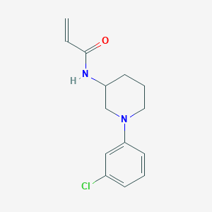 molecular formula C14H17ClN2O B2529463 N-[1-(3-Chlorophenyl)piperidin-3-yl]prop-2-enamide CAS No. 2305489-48-7