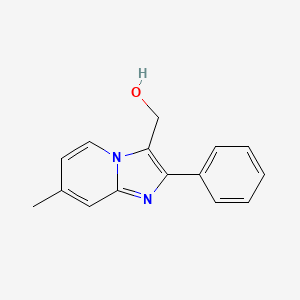 molecular formula C15H14N2O B2529466 (7-Methyl-2-phenylimidazo[1,2-a]pyridin-3-yl)methanol CAS No. 217435-73-9