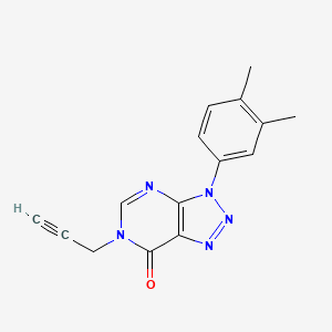 molecular formula C15H13N5O B2529484 3-(3,4-二甲苯基)-6-丙-2-炔基三唑并[4,5-d]嘧啶-7-酮 CAS No. 872591-11-2