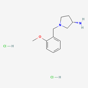 molecular formula C12H20Cl2N2O B2529496 (S)-1-(2-Methoxybenzyl)pyrrolidin-3-amine dihydrochloride CAS No. 169452-17-9