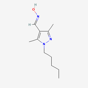 (3,5-Dimethyl-1-pentylpyrazol-4-yl)(hydroxyimino)methane