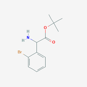 molecular formula C12H16BrNO2 B2529526 Tert-butyl 2-amino-2-(2-bromophenyl)acetate CAS No. 2248257-44-3