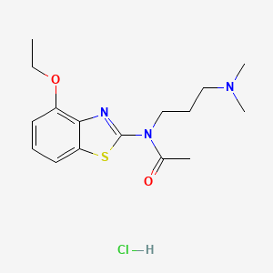 N-(3-(dimethylamino)propyl)-N-(4-ethoxybenzo[d]thiazol-2-yl)acetamide hydrochloride
