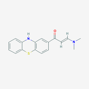 molecular formula C17H16N2OS B2529549 3-(Dimethylamino)-1-(10H-phenothiazin-2-YL)-2-propen-1-one CAS No. 63285-46-1