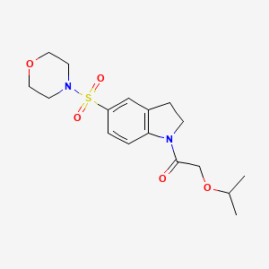 molecular formula C17H24N2O5S B2529557 2-Isopropoxy-1-(5-(morpholinosulfonyl)indolin-1-yl)ethanone CAS No. 919246-44-9