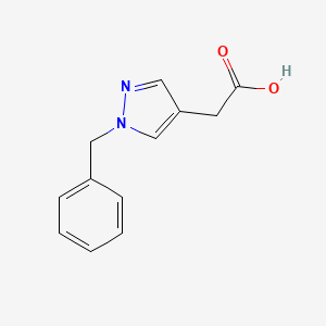 molecular formula C12H12N2O2 B2529558 2-(1-苄基-1h-吡唑-4-基)乙酸 CAS No. 1781790-58-6
