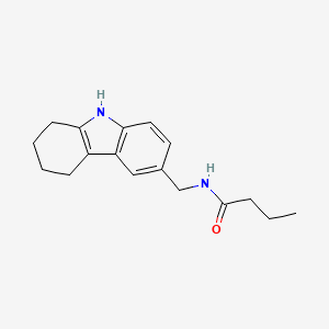 molecular formula C17H22N2O B2529578 N-(6,7,8,9-四氢-5H-咔唑-3-基甲基)丁酰胺 CAS No. 852137-96-3