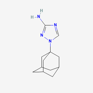 molecular formula C12H18N4 B2529581 1-((3s,5s,7s)-金刚烷-1-基)-1H-1,2,4-三唑-3-胺 CAS No. 184219-68-9