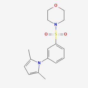 molecular formula C16H20N2O3S B2529585 4-[3-(2,5-Dimethylpyrrol-1-yl)phenyl]sulfonylmorpholine CAS No. 328028-65-5