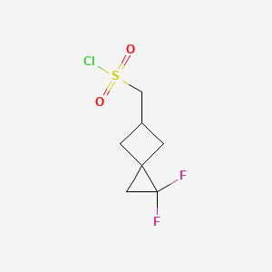 molecular formula C7H9ClF2O2S B2529606 (1,1-Difluorospiro[2.3]hexan-5-yl)methanesulfonyl chloride CAS No. 2228573-44-0