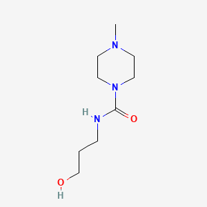 molecular formula C9H19N3O2 B2529616 N-(3-羟基丙基)-4-甲基哌嗪-1-甲酰胺 CAS No. 2169619-29-6