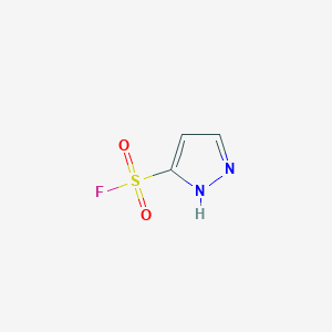 molecular formula C3H3FN2O2S B2529636 1H-Pyrazole-5-sulfonyl fluoride CAS No. 116081-70-0