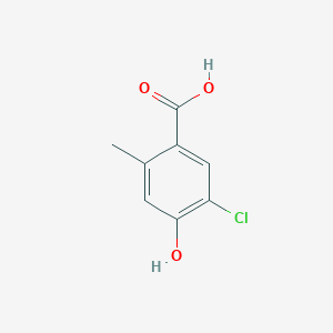 molecular formula C8H7ClO3 B2529666 5-Chloro-4-hydroxy-2-methylbenzoic acid CAS No. 1555855-22-5