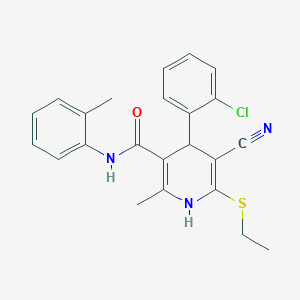 4-(2-chlorophenyl)-5-cyano-6-(ethylsulfanyl)-2-methyl-N-(2-methylphenyl)-1,4-dihydropyridine-3-carboxamide