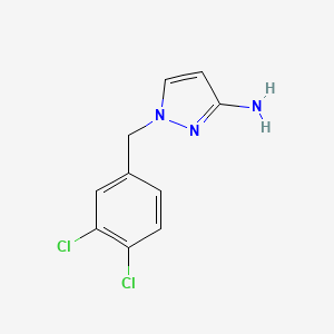 molecular formula C10H9Cl2N3 B2529683 1-(3,4-二氯苄基)-1H-吡唑-3-胺 CAS No. 895929-56-3