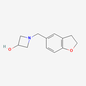 molecular formula C12H15NO2 B2529684 1-((2,3-Dihydrobenzofuran-5-yl)methyl)azetidin-3-ol CAS No. 2031261-18-2