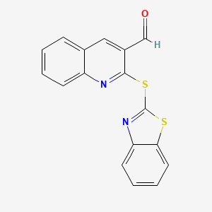 2-(1,3-Benzothiazol-2-ylsulfanyl)quinoline-3-carbaldehyde