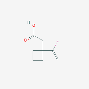 molecular formula C8H11FO2 B2529707 2-[1-(1-Fluoroethenyl)cyclobutyl]acetic acid CAS No. 2138111-32-5