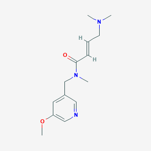 (E)-4-(Dimethylamino)-N-[(5-methoxypyridin-3-yl)methyl]-N-methylbut-2-enamide