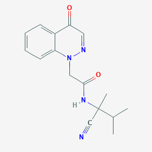 molecular formula C16H18N4O2 B2529717 N-(1-cyano-1,2-dimethylpropyl)-2-(4-oxo-1,4-dihydrocinnolin-1-yl)acetamide CAS No. 1090708-87-4