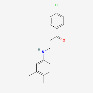1-(4-Chlorophenyl)-3-(3,4-dimethylanilino)-1-propanone