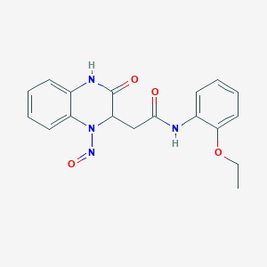 B2529727 N-(2-ethoxyphenyl)-2-(1-nitroso-3-oxo-1,2,3,4-tetrahydroquinoxalin-2-yl)acetamide CAS No. 348078-57-9