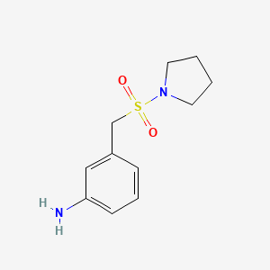 molecular formula C11H16N2O2S B2529746 3-((Pyrrolidin-1-ylsulfonyl)methyl)aniline CAS No. 1095015-35-2