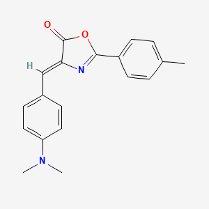 molecular formula C19H18N2O2 B2529756 4-(4-Dimethylamino-benzylidene)-2-p-tolyl-4H-oxazol-5-one CAS No. 16352-77-5