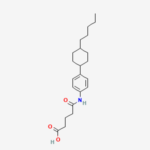 molecular formula C22H33NO3 B2529767 5-Oxo-5-[4-(4-pentylcyclohexyl)anilino]pentanoic acid CAS No. 866137-25-9