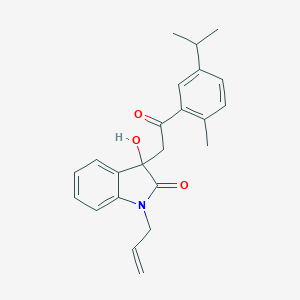 molecular formula C23H25NO3 B252977 1-allyl-3-hydroxy-3-[2-(5-isopropyl-2-methylphenyl)-2-oxoethyl]-1,3-dihydro-2H-indol-2-one 