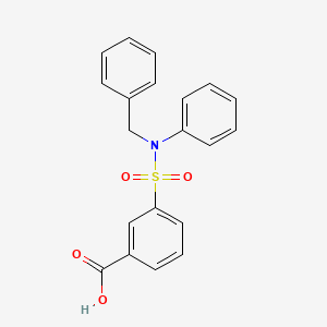 3-[Benzyl(phenyl)sulfamoyl]benzoic acid
