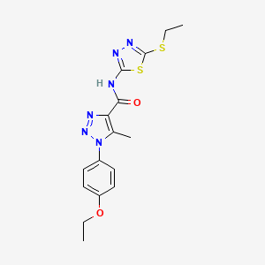 1-(4-ethoxyphenyl)-N-[5-(ethylsulfanyl)-1,3,4-thiadiazol-2-yl]-5-methyl-1H-1,2,3-triazole-4-carboxamide