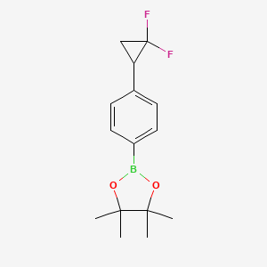 2-[4-(2,2-difluorocyclopropyl)phenyl]-4,4,5,5-tetramethyl-1,3,2-dioxaborolane