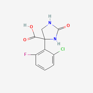 4-(2-Chloro-6-fluorophenyl)-2-oxoimidazolidine-4-carboxylic acid