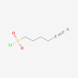 molecular formula C6H9ClO2S B2529786 己-5-炔-1-磺酰氯 CAS No. 67448-65-1