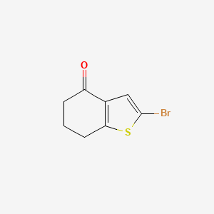 molecular formula C8H7BrOS B2529790 2-Bromo-6,7-dihydrobenzo[b]thiophène-4(5H)-one CAS No. 25074-25-3