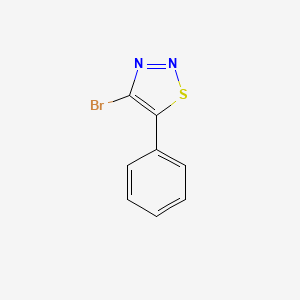 molecular formula C8H5BrN2S B2529808 4-溴-5-苯基噻二唑 CAS No. 1780423-34-8
