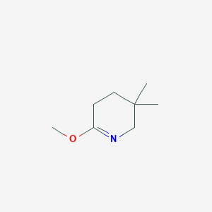 molecular formula C8H15NO B2529831 3,3-Dimethyl-6-methoxy-2,3,4,5-tetrahydropyridine CAS No. 179685-59-7