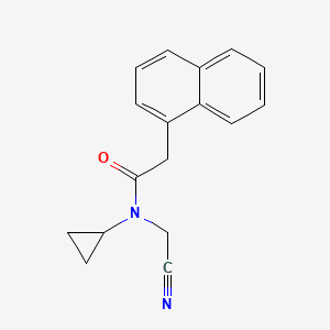 molecular formula C17H16N2O B2529844 N-(cyanomethyl)-N-cyclopropyl-2-(naphthalen-1-yl)acetamide CAS No. 1252515-59-5