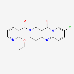 molecular formula C19H17ClN4O3 B2529862 8-chloro-2-(2-ethoxynicotinoyl)-3,4-dihydro-1H-dipyrido[1,2-a:4',3'-d]pyrimidin-11(2H)-one CAS No. 2034267-32-6